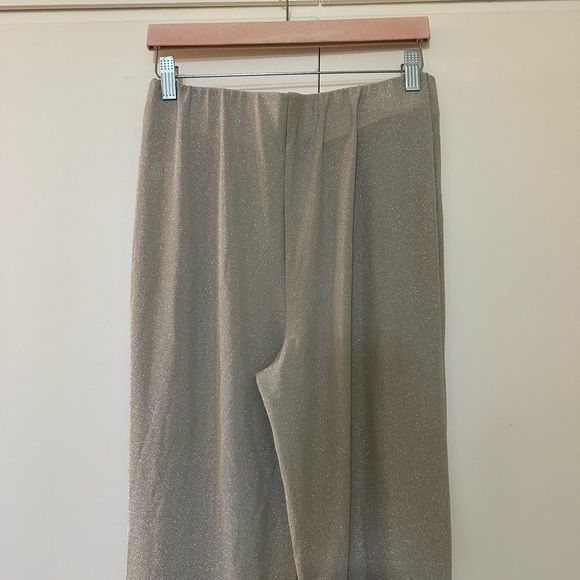 New RACHEL Rachel Roy Glitter Knit Pull On Front Seam Pant Gray - Picture 6 of 10